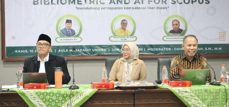 Workshop Bibliometric & AI For Scopus Meningkatkan Kualitas Dosen pada Fakultas Ekonomi